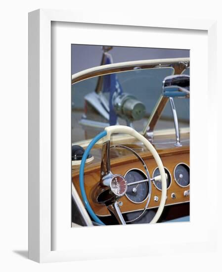 Antique and Classic Boat Society Show on Lake Washington, Seattle, Washington, USA-William Sutton-Framed Photographic Print