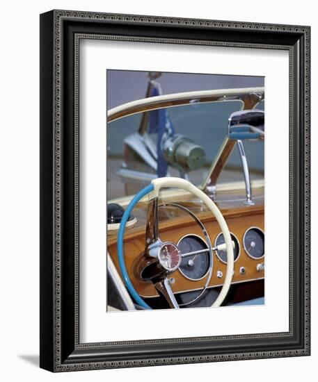 Antique and Classic Boat Society Show on Lake Washington, Seattle, Washington, USA-William Sutton-Framed Photographic Print