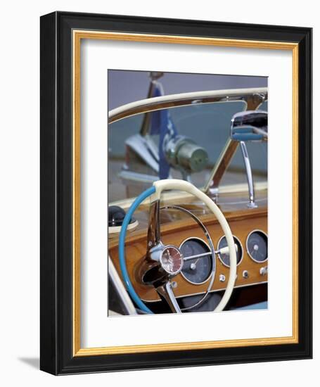 Antique and Classic Boat Society Show on Lake Washington, Seattle, Washington, USA-William Sutton-Framed Photographic Print