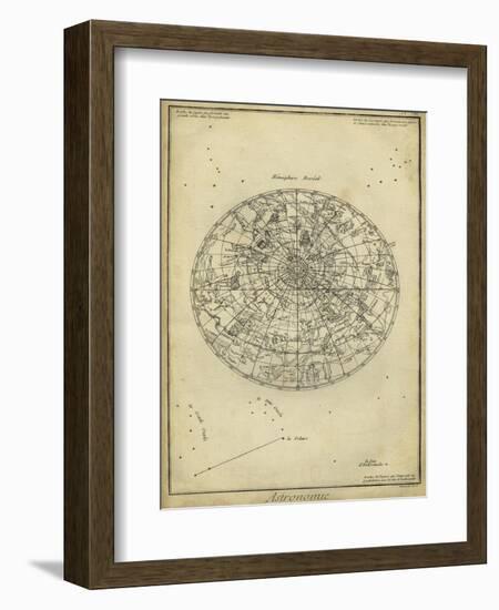 Antique Astronomy Chart I-Daniel Diderot-Framed Premium Giclee Print