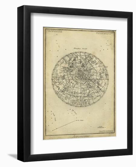 Antique Astronomy Chart I-Daniel Diderot-Framed Premium Giclee Print