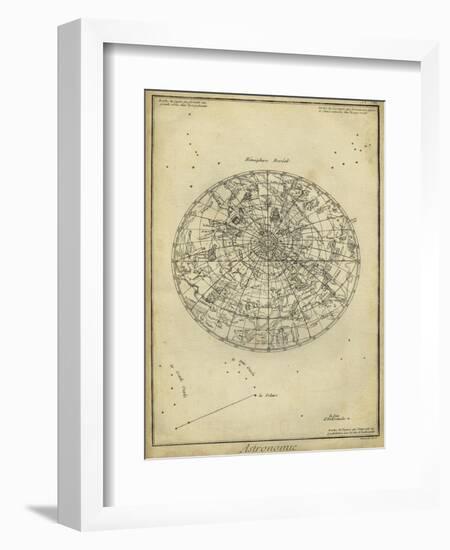 Antique Astronomy Chart I-Daniel Diderot-Framed Premium Giclee Print