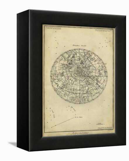 Antique Astronomy Chart I-Daniel Diderot-Framed Stretched Canvas