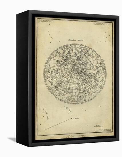 Antique Astronomy Chart I-Daniel Diderot-Framed Stretched Canvas