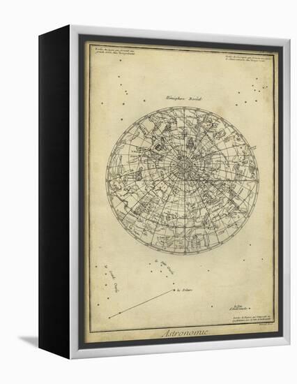 Antique Astronomy Chart I-Daniel Diderot-Framed Stretched Canvas