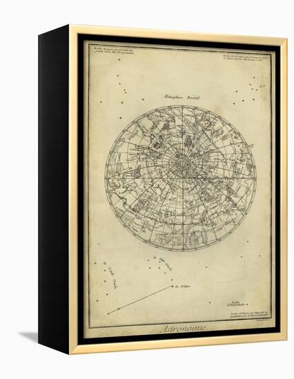 Antique Astronomy Chart I-Daniel Diderot-Framed Stretched Canvas