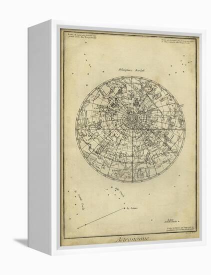 Antique Astronomy Chart I-Daniel Diderot-Framed Stretched Canvas