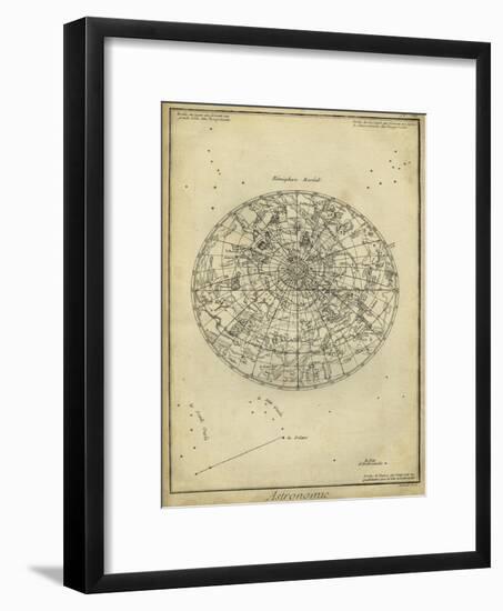 Antique Astronomy Chart I-Daniel Diderot-Framed Art Print