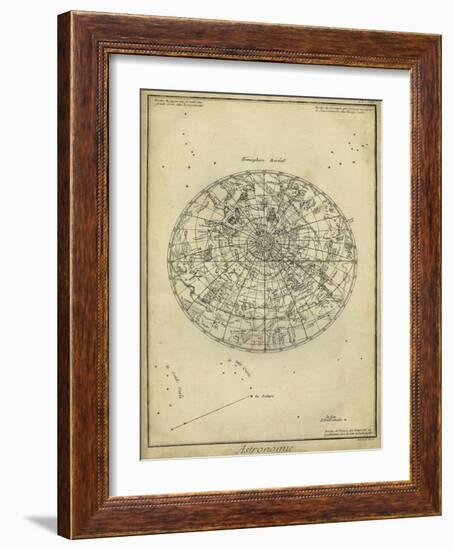 Antique Astronomy Chart I-Daniel Diderot-Framed Art Print