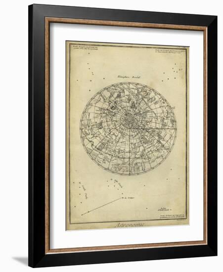 Antique Astronomy Chart I-Daniel Diderot-Framed Art Print