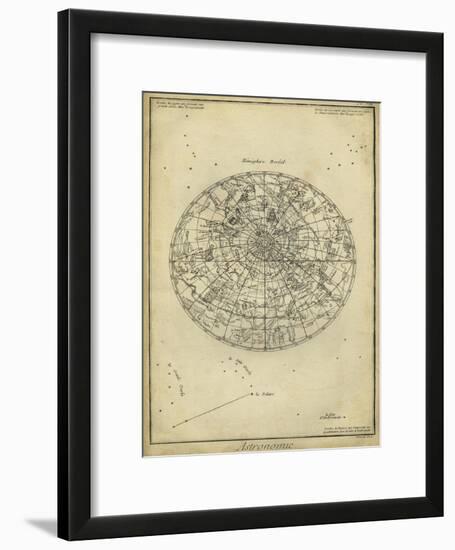 Antique Astronomy Chart I-Daniel Diderot-Framed Art Print