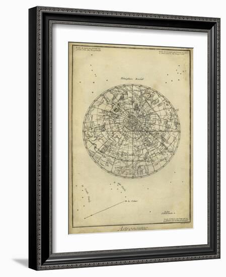 Antique Astronomy Chart I-Daniel Diderot-Framed Art Print