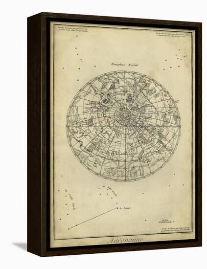 Antique Astronomy Chart I-Daniel Diderot-Framed Stretched Canvas