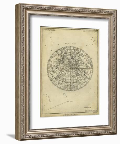 Antique Astronomy Chart I-Daniel Diderot-Framed Art Print