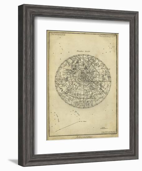 Antique Astronomy Chart I-Daniel Diderot-Framed Art Print