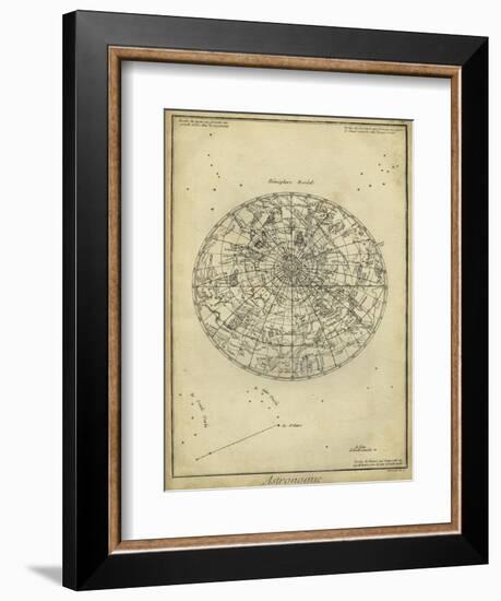 Antique Astronomy Chart I-Daniel Diderot-Framed Art Print