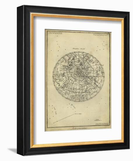 Antique Astronomy Chart I-Daniel Diderot-Framed Art Print