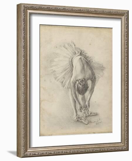 Antique Ballerina Study I-Ethan Harper-Framed Art Print