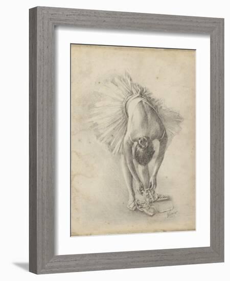 Antique Ballerina Study I-Ethan Harper-Framed Art Print