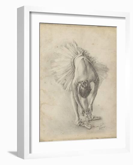 Antique Ballerina Study I-Ethan Harper-Framed Art Print