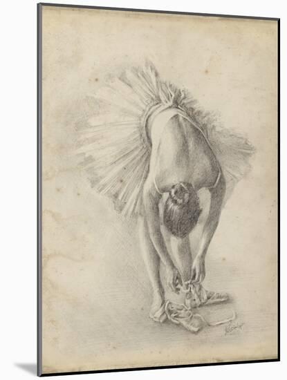 Antique Ballerina Study I-Ethan Harper-Mounted Art Print