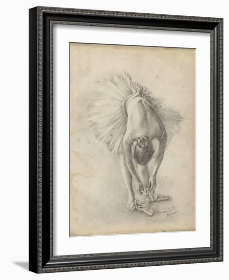 Antique Ballerina Study I-Ethan Harper-Framed Art Print