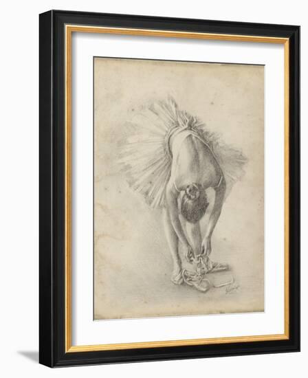 Antique Ballerina Study I-Ethan Harper-Framed Art Print