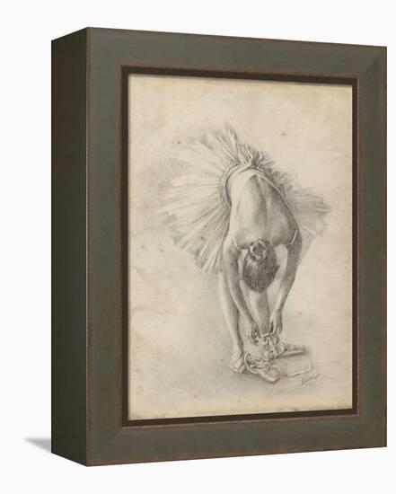 Antique Ballerina Study I-Ethan Harper-Framed Stretched Canvas