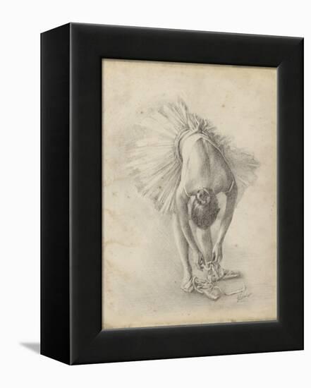 Antique Ballerina Study I-Ethan Harper-Framed Stretched Canvas