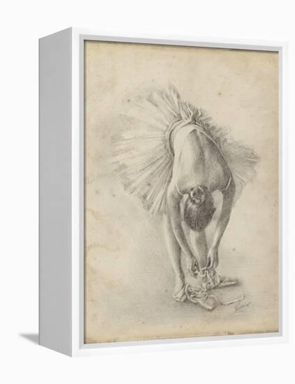 Antique Ballerina Study I-Ethan Harper-Framed Stretched Canvas