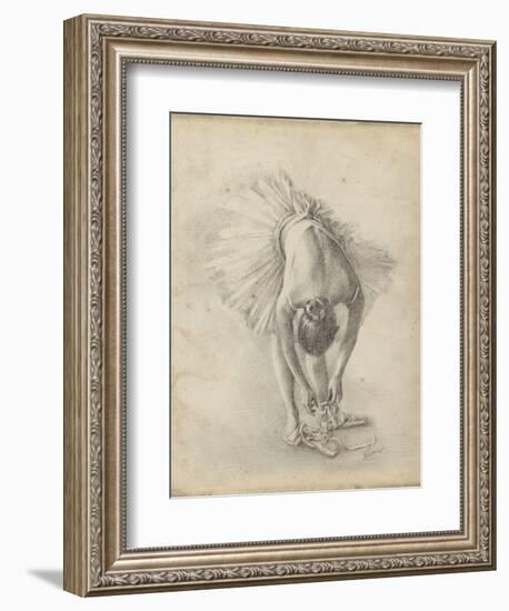 Antique Ballerina Study I-Ethan Harper-Framed Art Print