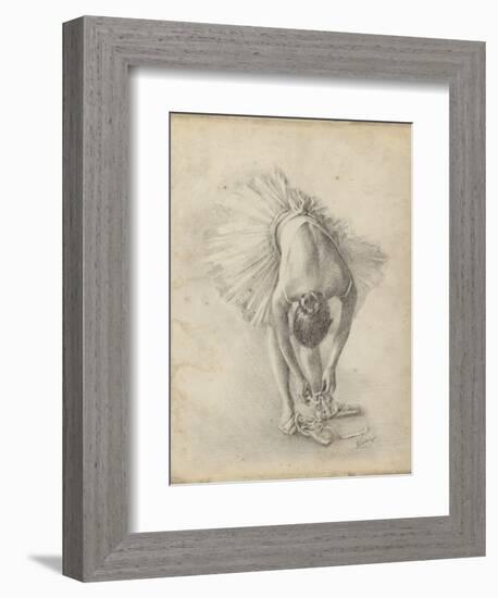 Antique Ballerina Study I-Ethan Harper-Framed Art Print