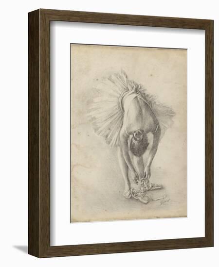 Antique Ballerina Study I-Ethan Harper-Framed Art Print