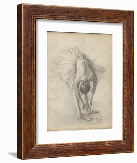 Antique Ballerina Study I-Ethan Harper-Framed Art Print