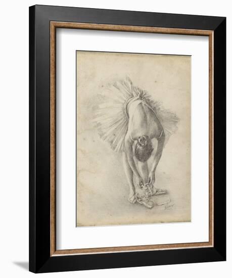 Antique Ballerina Study I-Ethan Harper-Framed Art Print