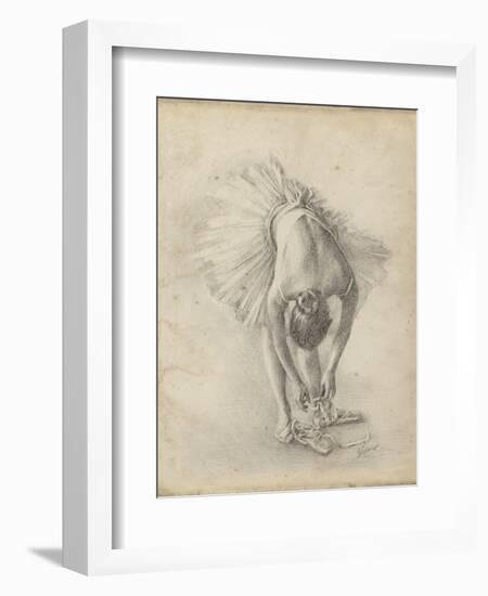 Antique Ballerina Study I-Ethan Harper-Framed Art Print