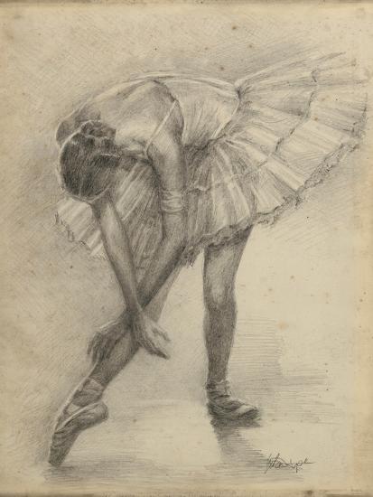 Antique Ballerina Study II-Ethan Harper-Framed Art Print