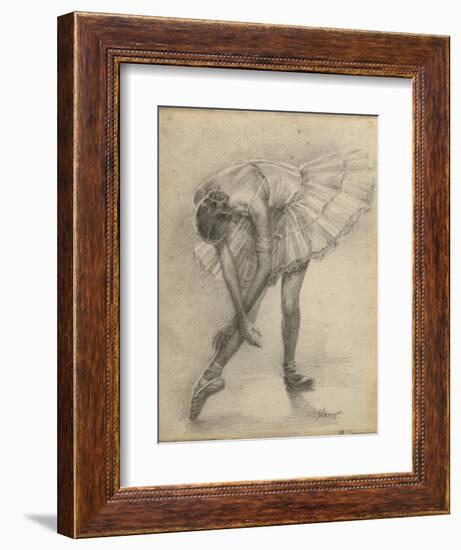 Antique Ballerina Study II-Ethan Harper-Framed Art Print