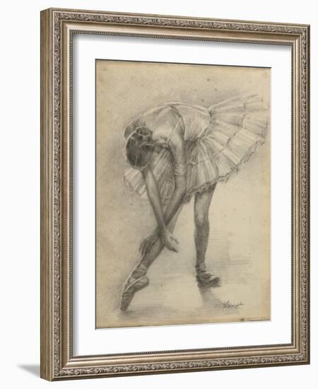 Antique Ballerina Study II-Ethan Harper-Framed Art Print