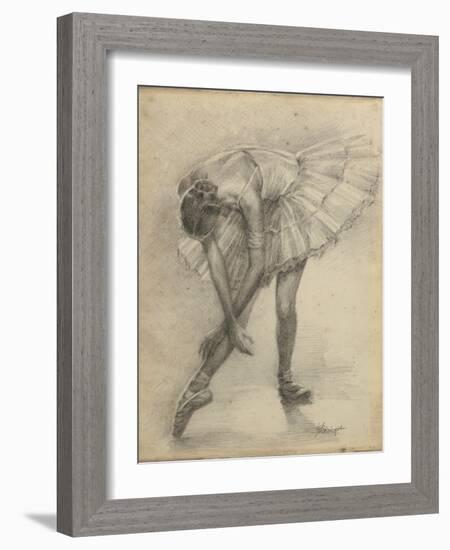 Antique Ballerina Study II-Ethan Harper-Framed Art Print