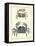 Antique Blue Crabs II-Vision Studio-Framed Stretched Canvas