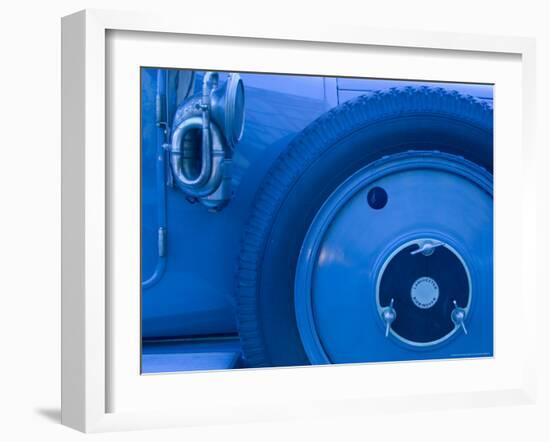Antique Car Tire, Ceske Budejovice, Czech Republic-Russell Young-Framed Photographic Print