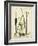 Antique Cattail I-Samuel Curtis-Framed Art Print