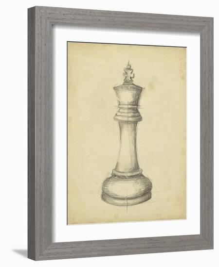 Antique Chess I-Ethan Harper-Framed Art Print