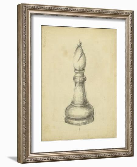 Antique Chess II-Ethan Harper-Framed Art Print