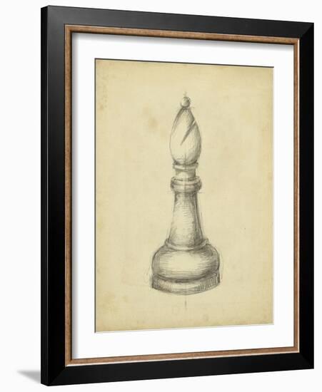 Antique Chess II-Ethan Harper-Framed Art Print