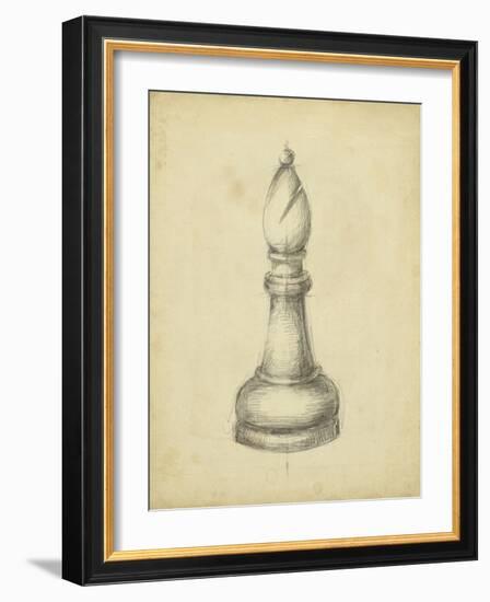 Antique Chess II-Ethan Harper-Framed Art Print