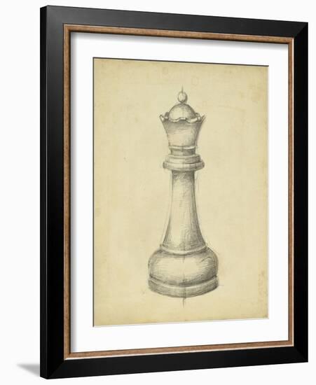 Antique Chess III-Ethan Harper-Framed Art Print