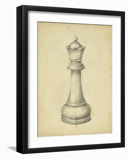 Antique Chess III-Ethan Harper-Framed Art Print