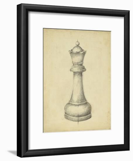 Antique Chess III-Ethan Harper-Framed Art Print